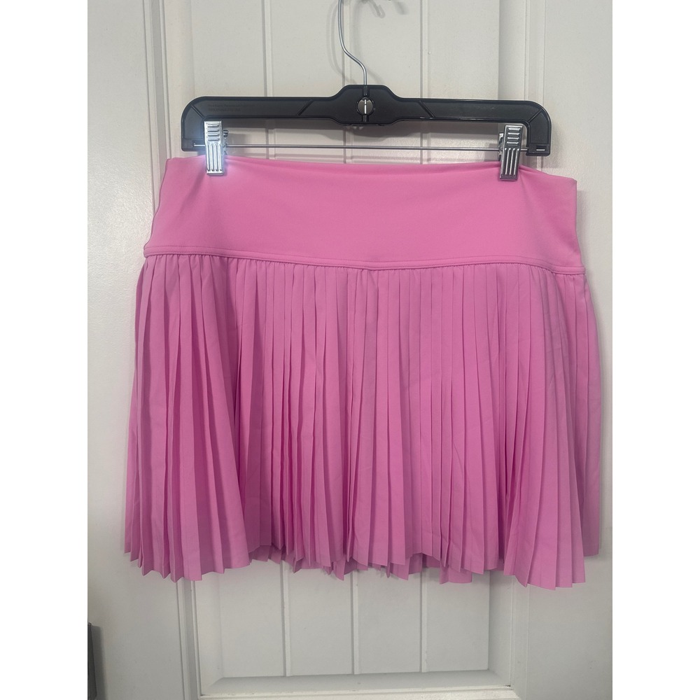 Aerie OFFLINE Pleated Tennis Skirt Pink Athletic Skort XL 170-6498-1148